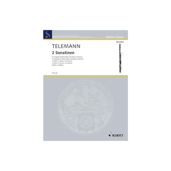 Schott Telemann G.P. - 2 Sonatinen - Basson & Piano