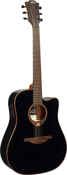 Lâg Tramontane T118DCE-BLK Dreadnought Cutaway Electro Black