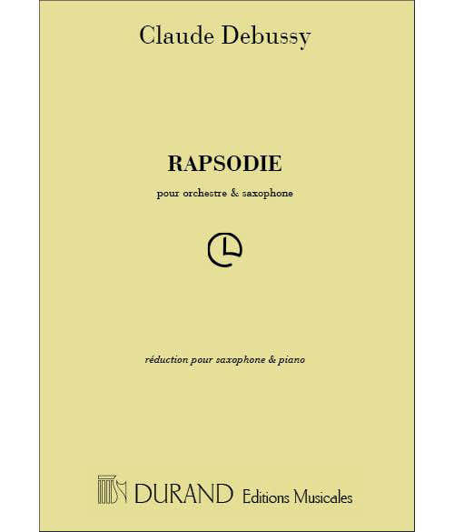 Debussy C. - Rhapsodie - Saxophone et Piano