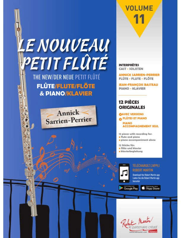 Sarrien Perrier A. - Le Nouveau Petit Flute Vol.11 + Audio