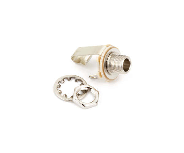 Fender 1/4" 2-CONDUCTOR GUITAR OUTPUT JACK WITH MOUNTING HARDWARE