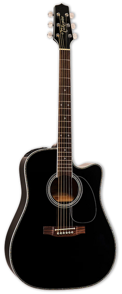 Takamine EF341DX Dreadnought CW Black