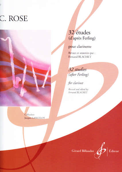 Billaudot Rose C. - 32 Etudes D'apres Ferling - Clarinette Sib