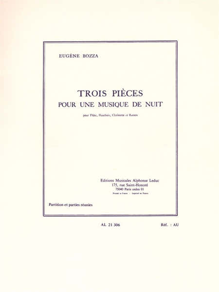 Leduc 3 Pièces Pour Une Musique De Nuit