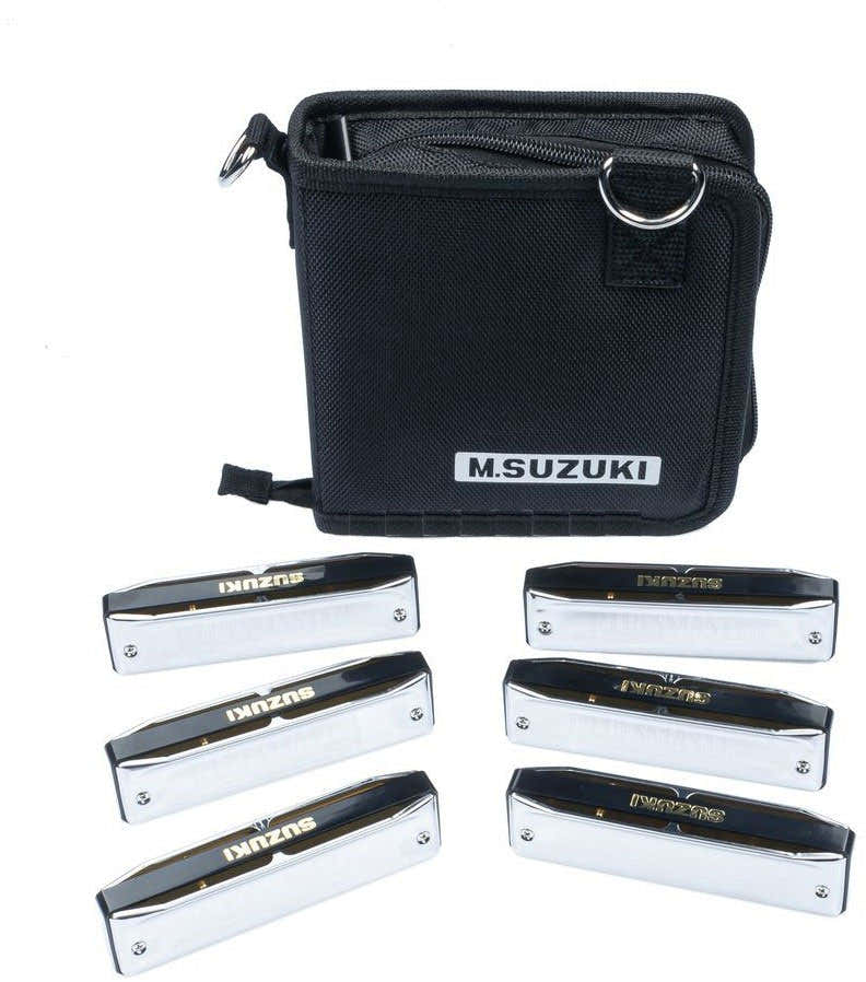 SET HARMONICA 6 BLUEMASTER C G A D F BB