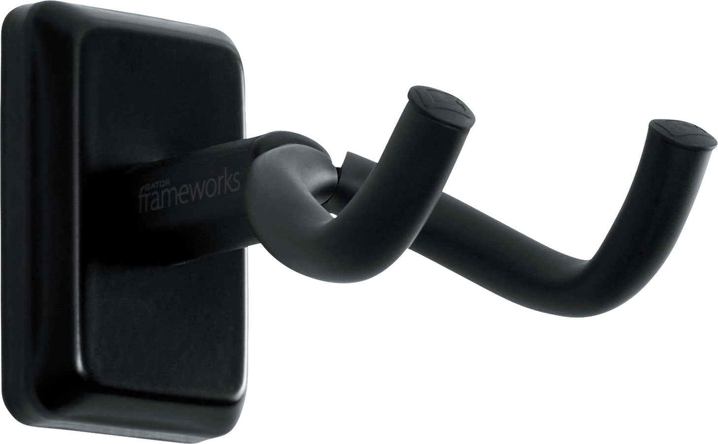 Wall-Mounted Guitar Stand with Black Plate
