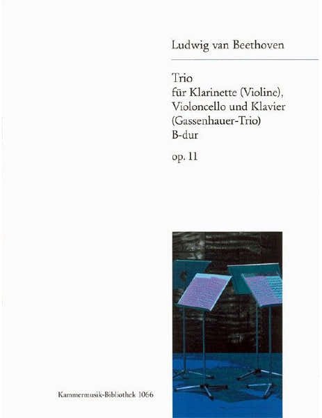 Edition Breitkopf Beethoven - Piano Trio In Bb Major Op. 11 - Clarinette (Violon) Violoncelle (Bassoon) Et Piano