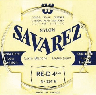 Savarez 524B D-4 White Card Light Tension (Unit)