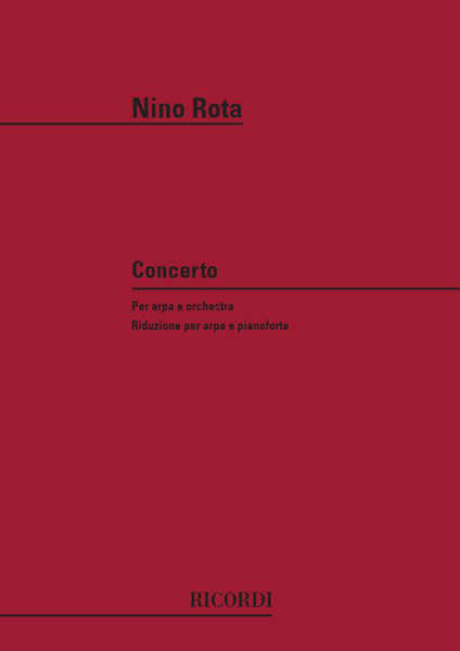 Ricordi ROTA N. - CONCERTO - HARPE ET ORCHESTRE