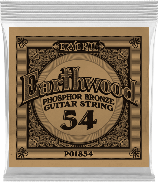 .054 EARTHWOOD PHOSPHOR BRONZE ACOUSTIC GUITAR STRINGS