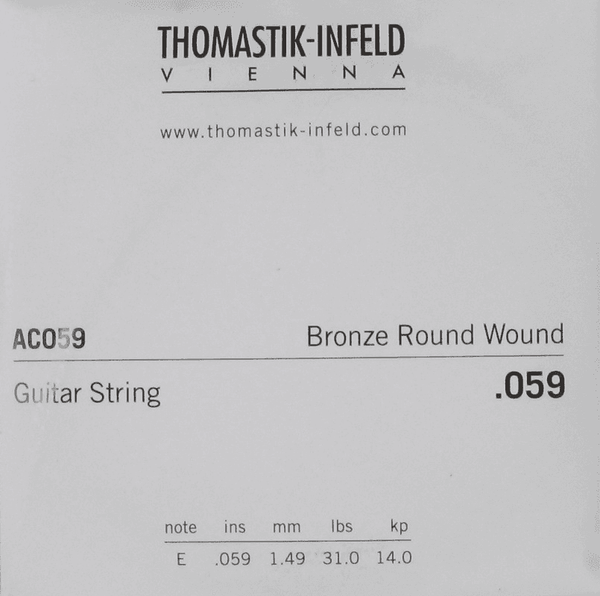 Thomastik ACOUSTIC GUITAR STRINGS PLECTRUM ACOUSTIC SERIES. NICKEL-FREE.059