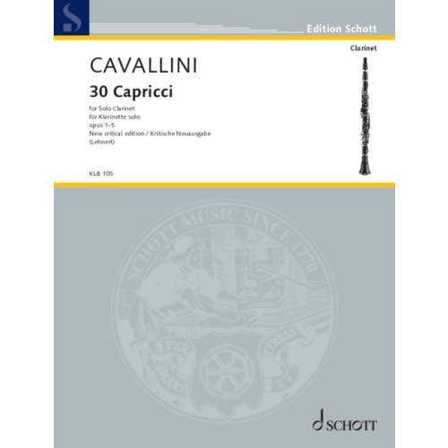 Schott Cavallini - 30 Capricci - Clarinette
