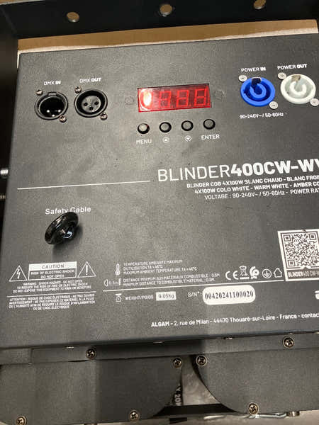 Algam Lighting Blinder 400CW-WWA - B Stock