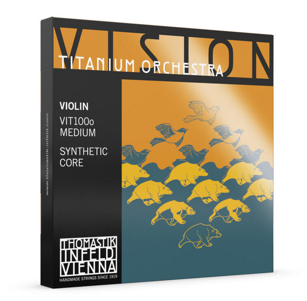 Thomastik STRINGS VIOLIN VISION TITANIUM ORCHESTRA SYNTHETIC CORE MEDIUM VIT100O
