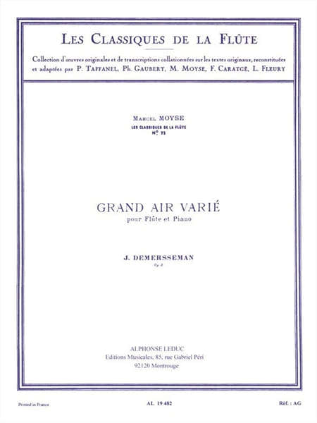 Leduc Demersseman: Grand air varié op. 3 Le trémolo