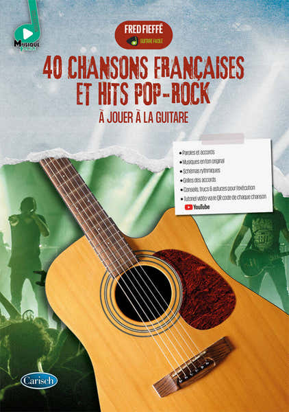 Carisch 40 Chansons Françaises et Hits Pop-Rock Guitare
