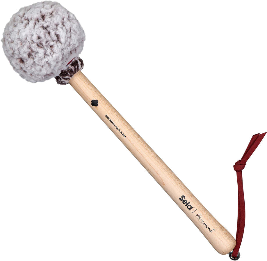 Gong Mallet Vikrampal Deep Resonance - Medium, Frosted Wine