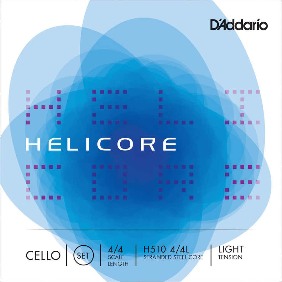SET OF STRINGS FOR HELICORE CELLO NECK 4/4 TENSION LIGHT