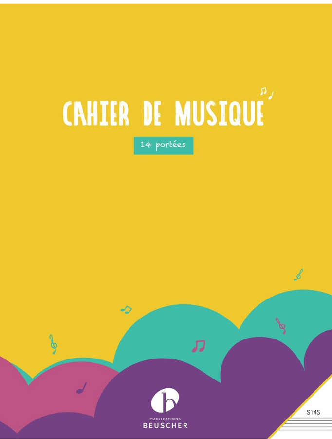 Music Notebook 14 staves