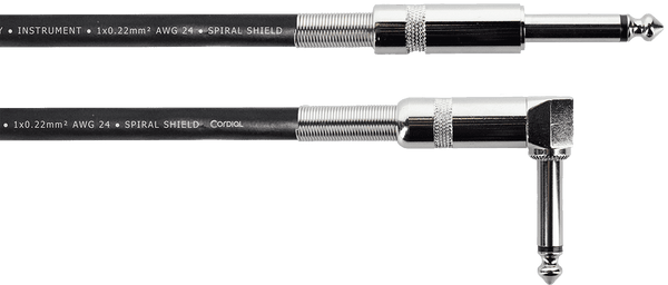 Cordial Guitar Jack Cable 6 M Straight /Angled