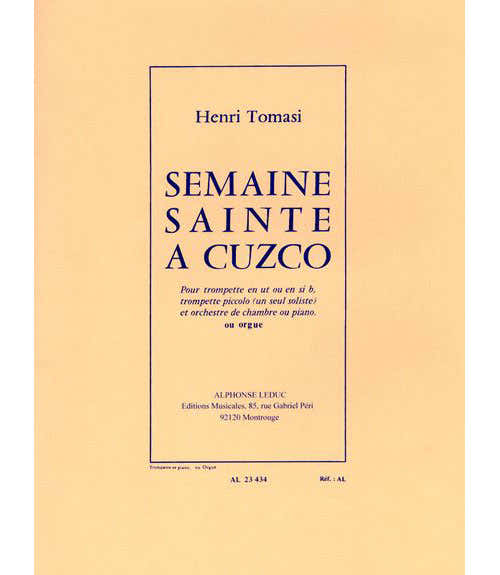 Leduc Tomasi H. - Semaine Sainte A Cuzco - Trompette & Piano