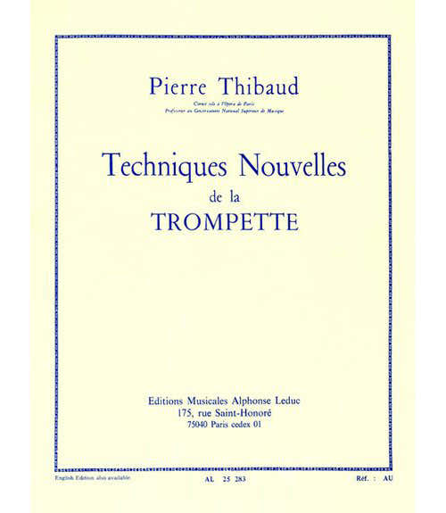Leduc Thibaud P. - Technique Nouvelle De La Trompette (version Francaise)