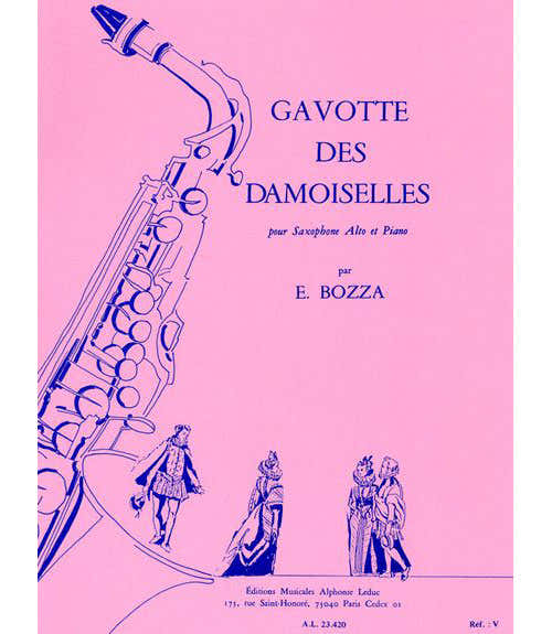 Leduc BOZZA E. - GAVOTTE DES DEMOISELLES - SAXOPHONE MIb ET PIANO
