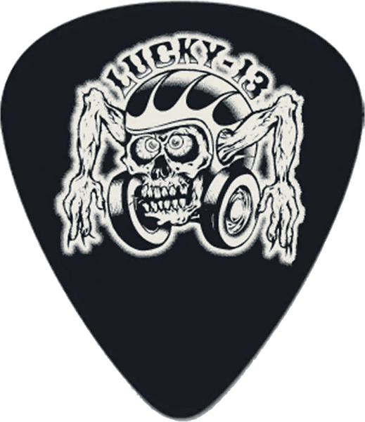 Dunlop 36 x 0,73mm Lucky 13 Series III Black #16 Helmetskull