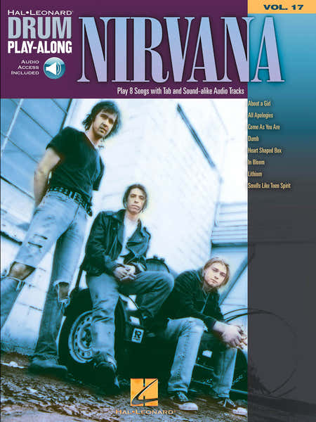 Hal Leonard NIRVANA - DRUM PLAY ALONG VOL.17 + AUDIO EN LIGNE