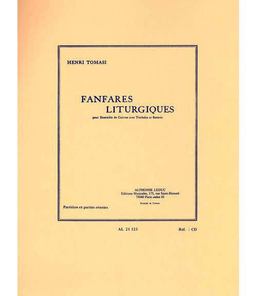 Leduc Tomasi H. - Fanfares Liturgiques - Conducteur et Parties