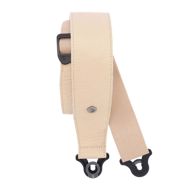 D'ADDARIO COMFORT LEATHER AUTO LOCK GUITAR STRAP TAN