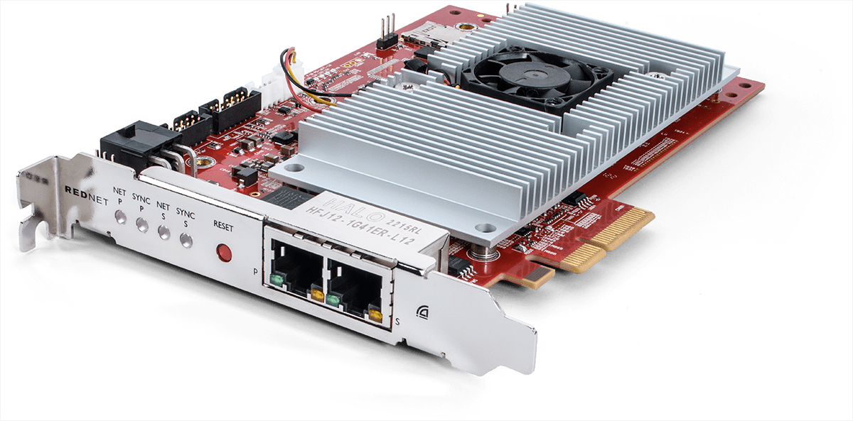 Redundant Dante PCIeNX Card