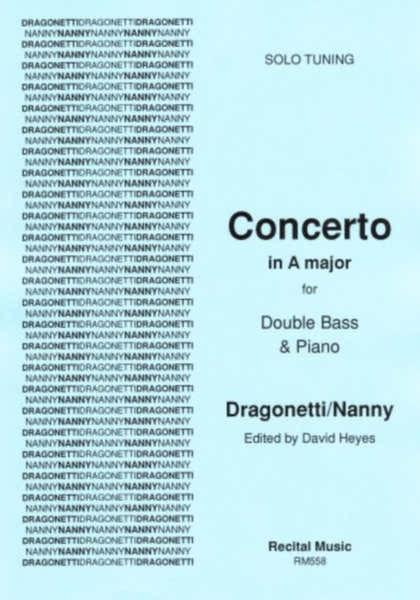 Recital Music Dragonetti / Nanny - Concerto A Major (solo Tuning) - Contrebasse & Piano