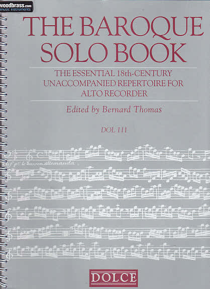 Dolce The Baroque Solo Book - Flute A Bec Alto Solo