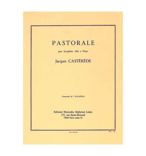 Leduc Casterede Jacques - Pastorale - Saxophone & Piano
