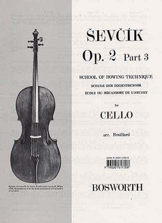 Bosworth SEVCIK CELLO OP.2 PART.3 ECOLE DE L'ARCHET
