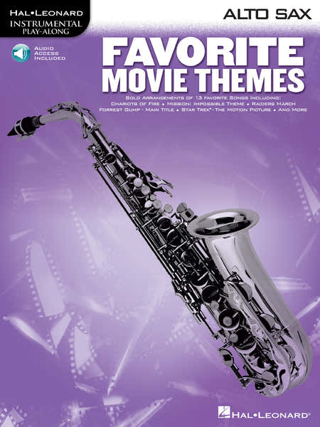 Hal Leonard Favorite Movie Themes For Alto Saxophone + Audio Access