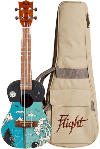 Flight AUC33 Art Concert Ukulele - Two Seasons -