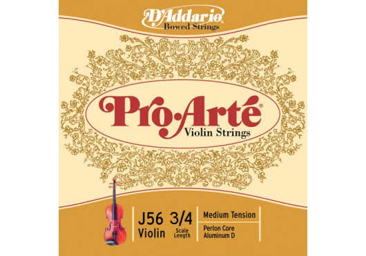 D'ADDARIO 3/4 PRO-ARTE VIOLIN STRING SET SCALE MEDIUM TENSION