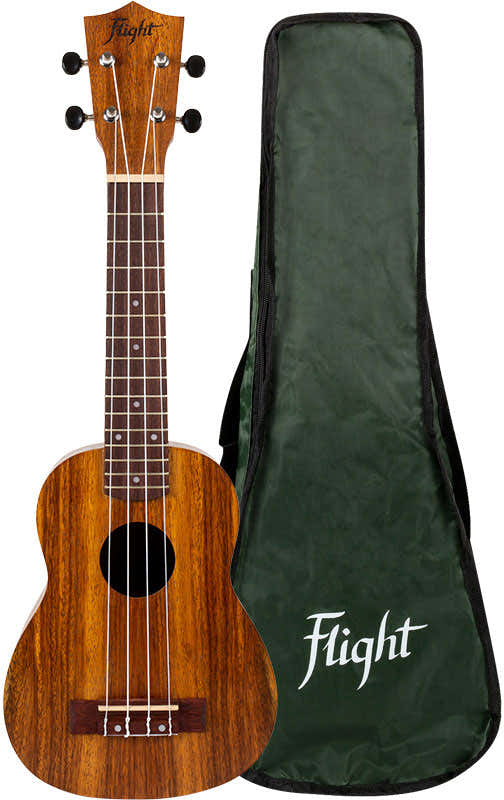 Flight: NUS200 Soprano Ukulele - Teak -