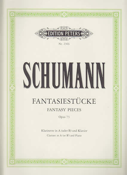 Edition Peters Schumann R. - Fasiestücke Op.73 - Clarinette Piano