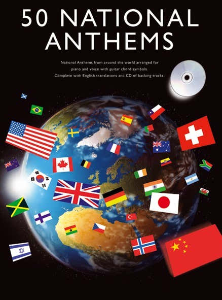 Wise Publications 50 NATIONAL ANTHEMS + CD - PVG