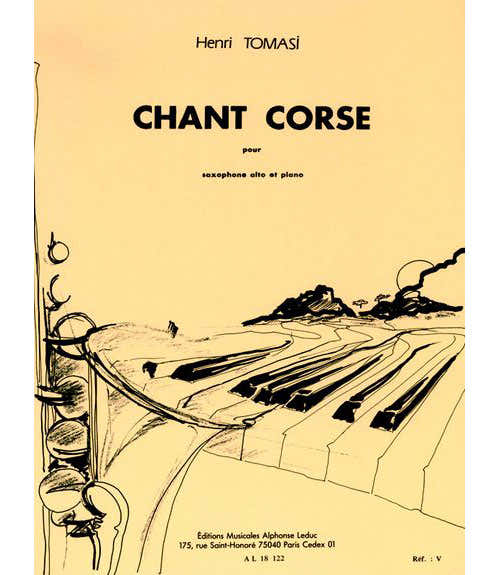 Leduc Tomasi H. - Chant Corse - Saxophone Alto et Piano