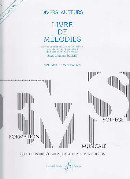 Billaudot Jollet JEAN-clement - Livre De Melodies Vol.1