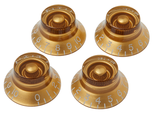 PARTS TOP HAT KNOBS GOLD 4 PACK