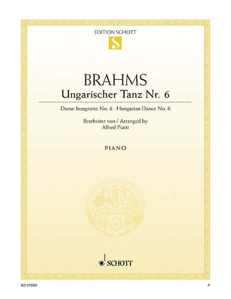 Brahms - Hungarian Dance No. 6 - Violoncelle et Piano