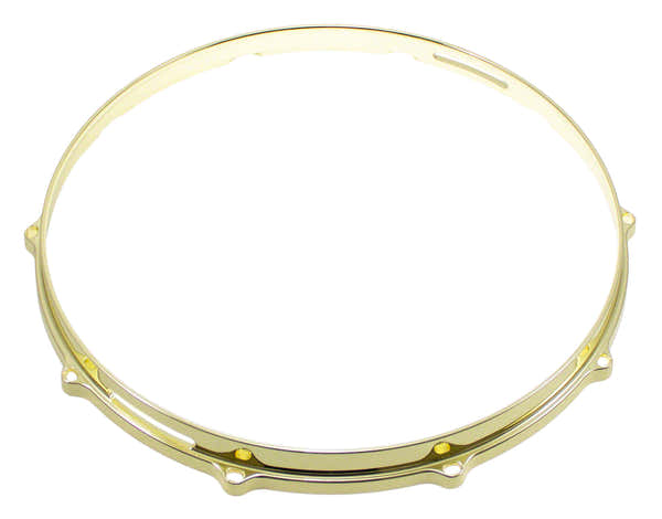 HDC3-14-10SBR - 14" 10 HOLES SNARE SIDE BRASS 3MM DIE CAST DRUM HOOP