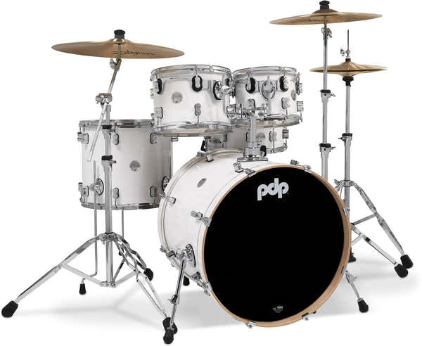 PDP By DW Stage 22 Concept Maple Pearlescent White