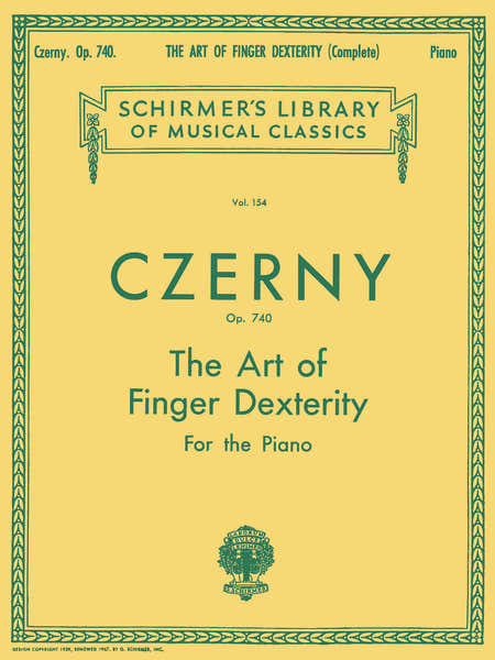 Schirmer Art of Finger Dexterity Op. 740 (Complete)