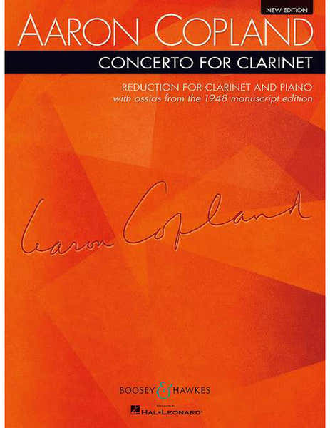 Boosey & Hawkes Copland - Concerto For Clarinette - Clarinette Et String Orchestre H Et Piano